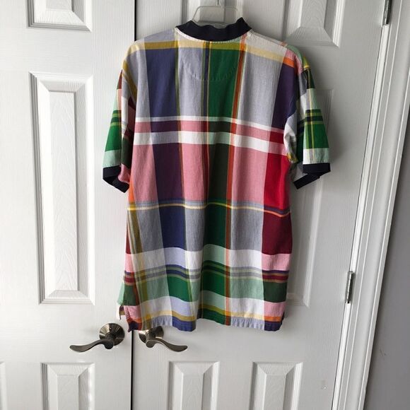 Chaps Ralph Lauren Men’s Multicolor Plaid Polo Shirt - Size L - Picture 2 of 11
